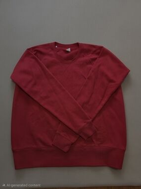 Lands' End Men's Crimson Crewneck Sweater